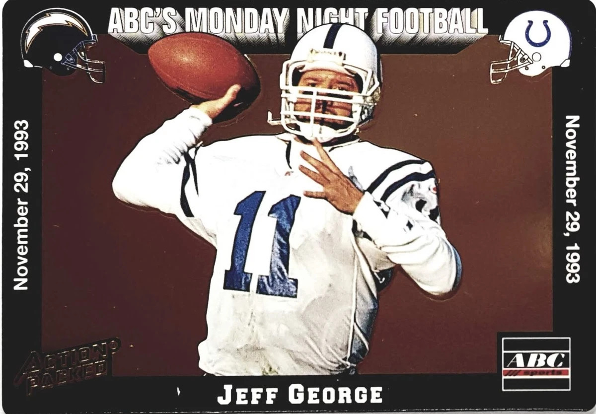 1993 Action Packed Monday Night Football Jeff George #54 for sale