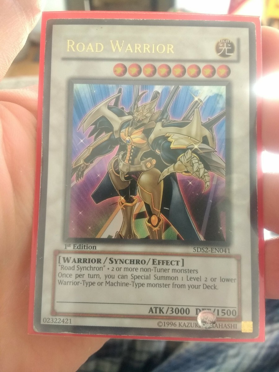 5DS2-EN041 Road Warrior Ultra Rare 1st edition YuGiOh Card used good  sleeved | eBay