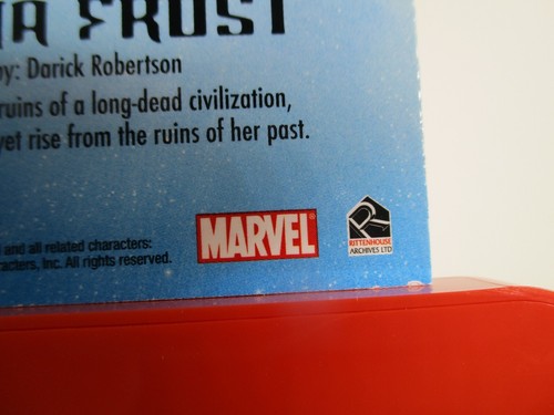 2008 WOMEN OF MARVEL SWIMSUIT EMBOSSED CHASE CARD RITTENHOUSE EMMA FROST S-5 - Picture 11 of 11