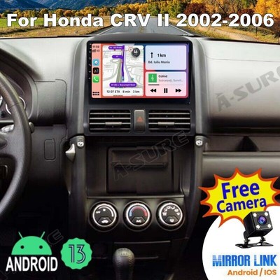 2+32GB Android 13 Car Stereo Radio for Honda CRV II 2002-2006 WIFI CarPlay GPS
