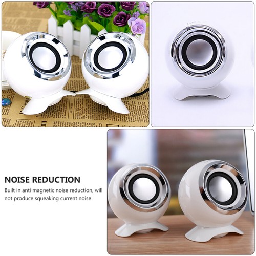 2 Pcs Mini Speaker Speakers for Desktop Computer Usb Office High Volume - Afbeelding 9 van 12
