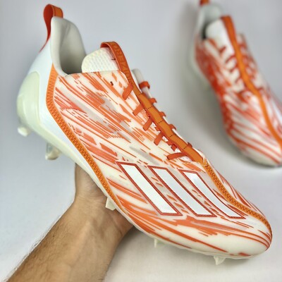 Adidas Adizero Team Orange White Football Cleats H03639 Men s Size 12.5