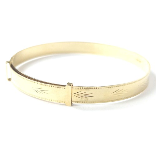 9ct Gold Expandable Bangle Ladies UK Hallmarked 59.9-74.7mm Diameter 6.7g - Picture 8 of 17