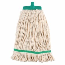 Scot Young SYR Kentucky Mop Head in Green Made of Loop Cotton Colour Coded