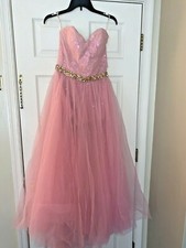 Sherri Hill Pretty in Pink Cinderella Pageant Prom Ball Dress Gown Size 6 ❤️tb46