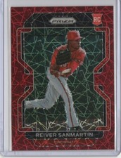 2022 Panini Prizm Reiver Sanmartin Tier II Red Velocity Prizm Rookie RC - Reds