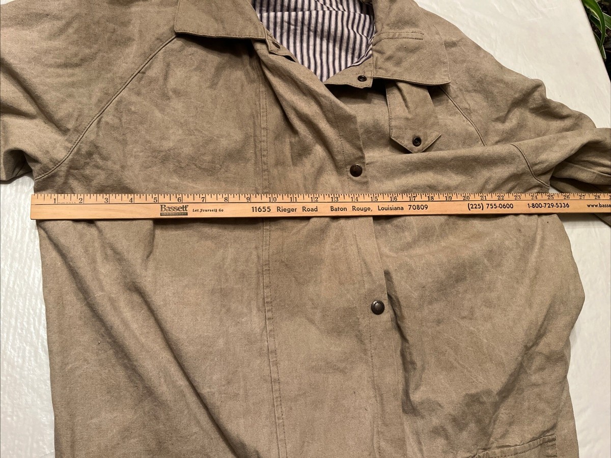 vtg Australian Outback Collection mens XL Duster canvas coat