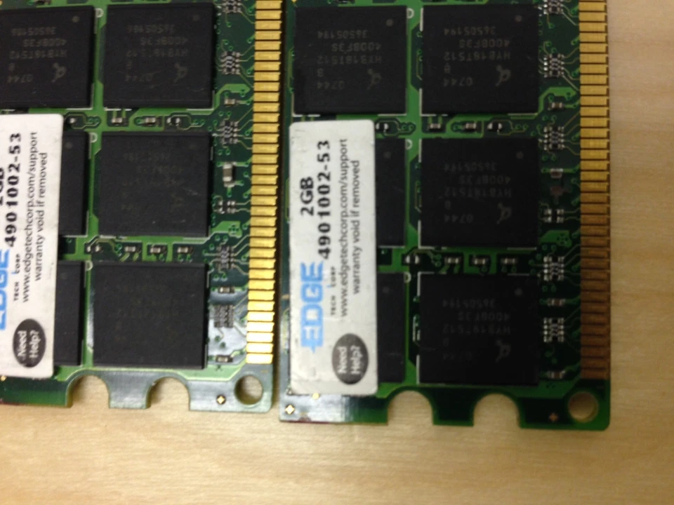 EDGE TECH CORPORATION 4GB (2x2GB) 4901002-53 2GB DDR2 240PIN DIMM - Image 2 of 2