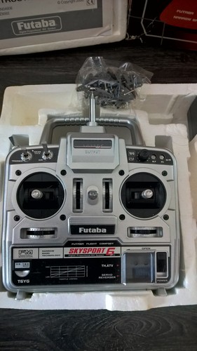 FUTABA RADIO SKYSPORT T6YG 35mh TRANSMITTER RECEIVER SET PLANE HELICOPTER SERVO - Picture 7 of 16