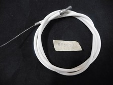 Cable de freno trasero de bicicleta vintage Raleigh o Phillips blanco acanalado 107 cm/116 cmNOS