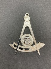 Massonico Craft Past Master Argento Colletto Gioiello Collare