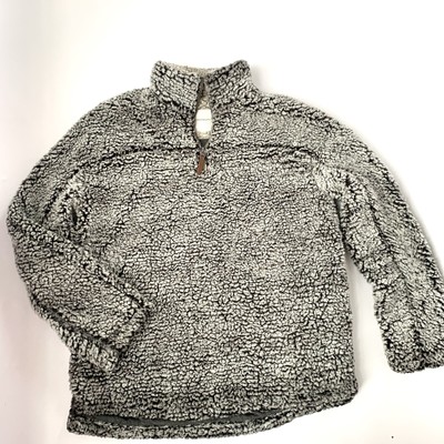 quarter zip teddy jacket