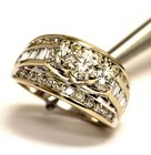 14k white gold 2.74ct round diamond engagement ring wedding band 8.9g ladies — photo 8