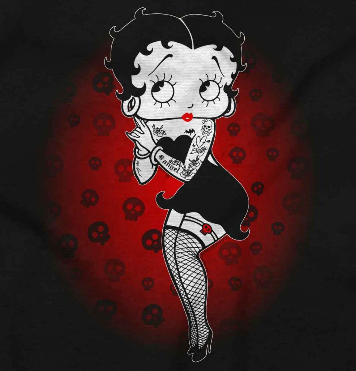 Betty Boop Vintage Retro Got Punk Cartoon Womens Zip Hooded Betty Boop Vintage Retro Got Punk Cartoon Womens Zip Hooded