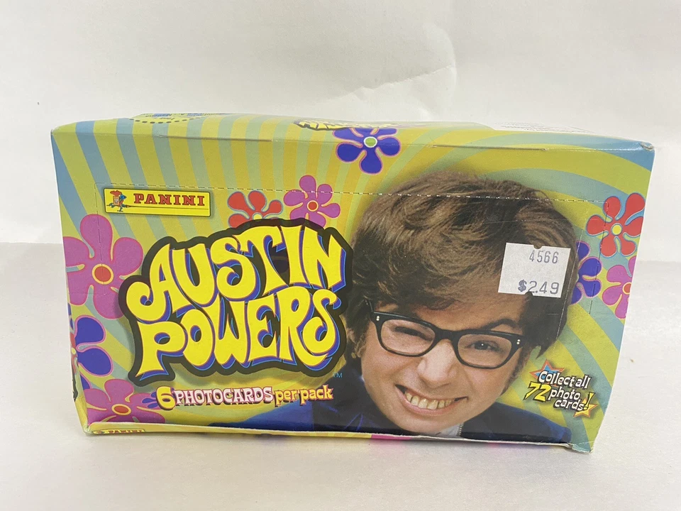 Nuevo 1999 Austin Powers Panini caja de cera tarjetas fotográficas 36 paquetes sellados 230135G Foto 4 de 4
