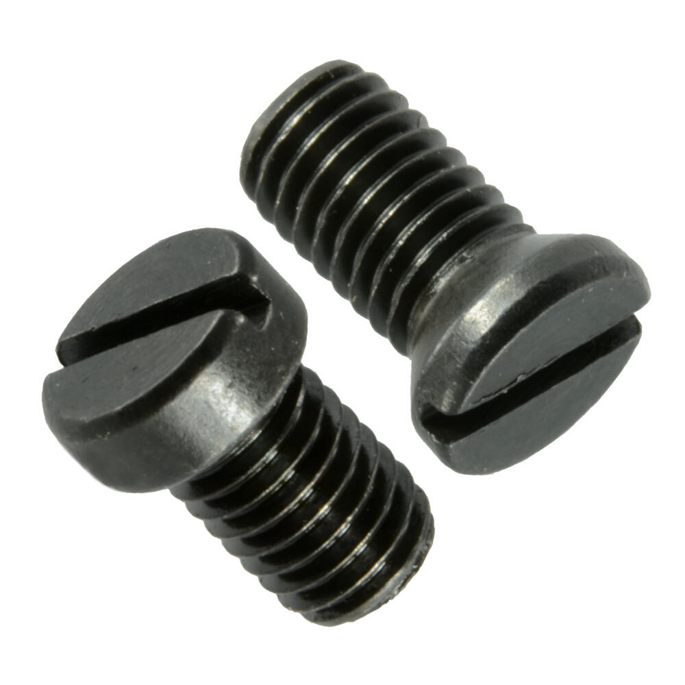 Black Oxide Slotted Fillister & Weaver Oval Head Gun Screws (10