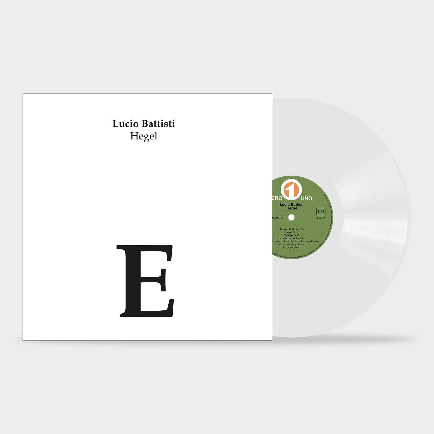 LUCIO BATTISTI - Hegel -VINILE  LP white Vinyl SIGILLATO NEW SEALED