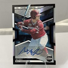 2023 Panini Elite Extra Edition Prime Numbers Max Anderson Auto Numbered /9