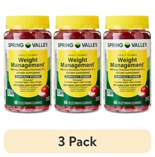(3pk) Spring Valley Apple Gummies - Weight Management, 400mcg, 60ct