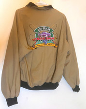 vintage 1995 trash bash jacket fishing halloway made in usa lg harrington