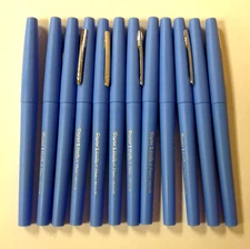 Lot of 12 Paper Mate Flair Felt Tip Pens BLUEBERRY BUBBLE GUM 0.7mm Medium Point
