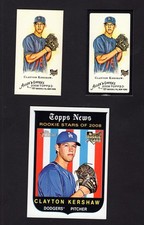 Clayton Kershaw 2008 Topps Allen & Ginter Mini Black Border + Mini + Heritage RC