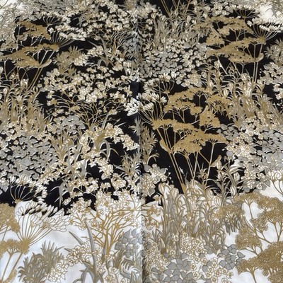 Vesna Handdruck Designer silk shawl scarf 35'' Square Gustav Klimt Gold Silver