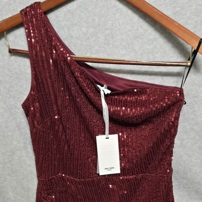 grace karin red sequin dress NWT GRACE KARIN Sequin Sparkly Party Dress Sz L