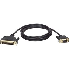 Tripp Lite AT Serial Modem Gold Cable DB25 to DB9 M/F 6-ft. P404-006 
