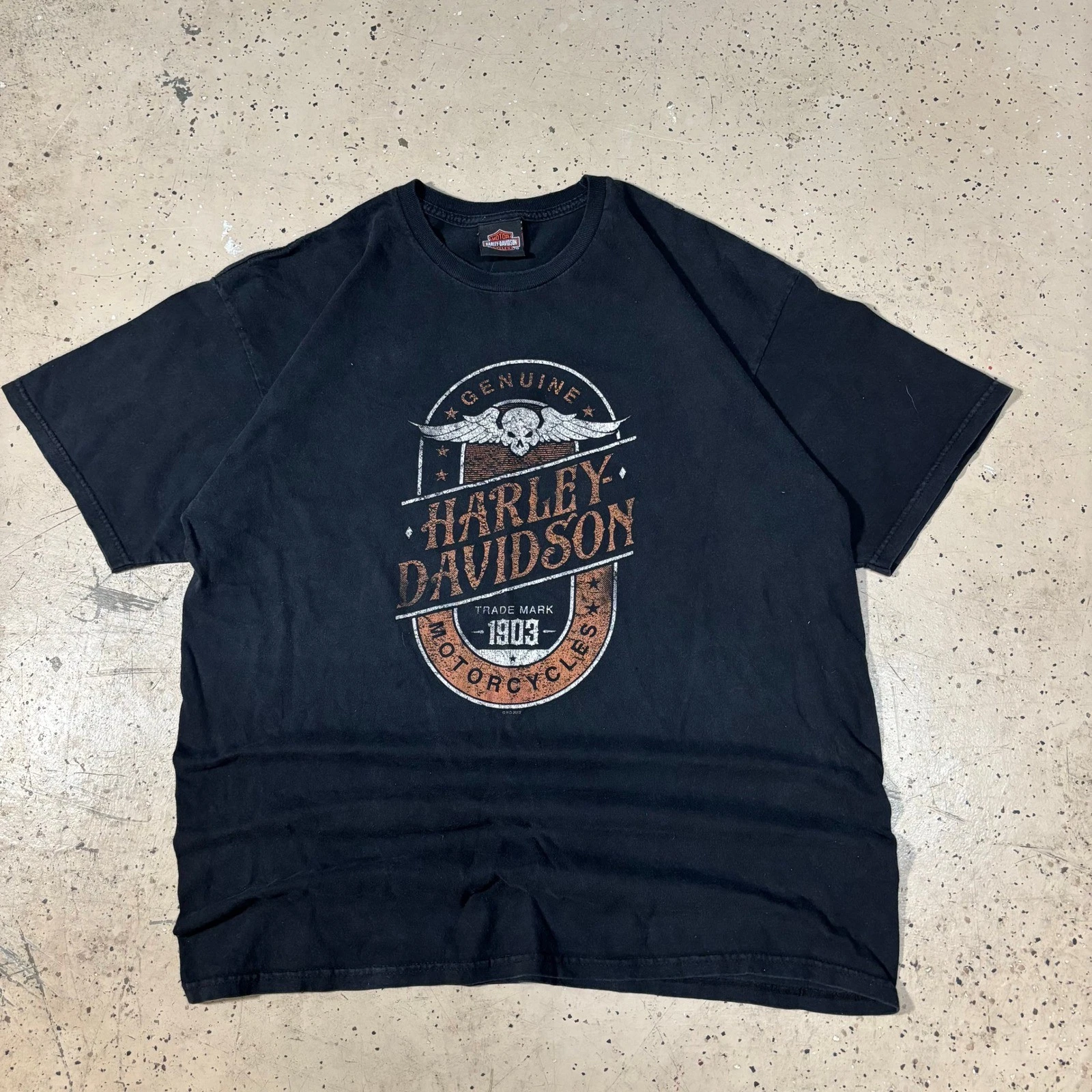 Harley Davidson Motorcycle Biker Bowling Green Kentucky Black Graphic T-Shirt XL