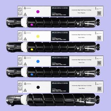 Compatible Canon GPR-61 GPR61 Toner, Set of CMYK / 2 Packs of Black