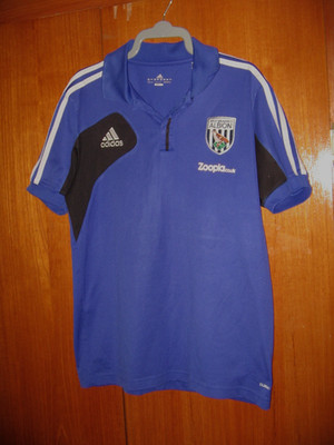 West Bromwich Albion Fußball Trikot Adidas blau Polo Training Gr. M 38/40 2012