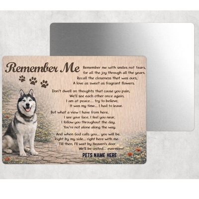 #ad #ad Siberian Husky Custom Dog Memorial Metal Sign Personalized Pet Name Gift 8x12 $21.98