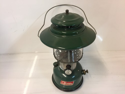#ad Vintage Coleman 228F Lantern Big Hat Green Double Mantle Camping Made in USA $69.00
