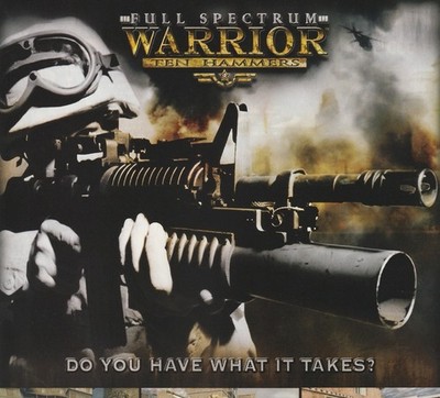 VTG 2006 Full Spectrum Warrior: Ten Hammers Orig Print Ad Art 21x27cm EGM 203