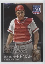 2019 Update 150 Years of Professional Baseball Black /299 Johnny Bench HOF rf2