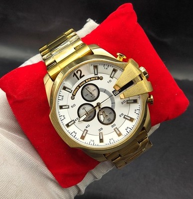 #Refurbished Diesel Only The Brave 10 Bar White Dial Analog Men's Wrist Watch