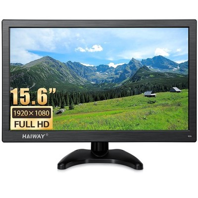 15.6 inch Small Computer Monitor, High Resolution 1920x1080P Small hdmi Monit...