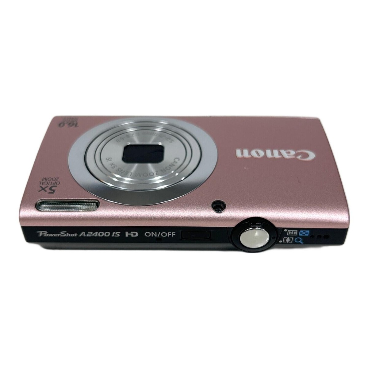 Canon A2400 IS PC1731 Digital Camera 16MP 5x Zoom Pink Near Mint