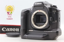 MINT w/ BP-300 Canon EOS 7 ELAN 7E AF SLR 35mm Film Camera Body From JAPAN