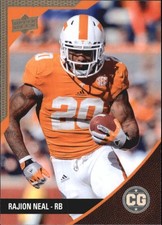 2014 Upper Deck Conference Greats Pewter #84 Rajion Neal - FB