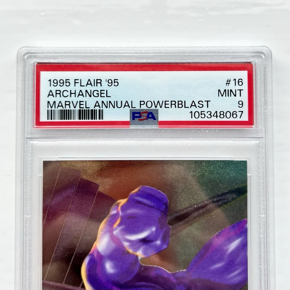 Marvel Comics 1995 Flair Archangel PSA Graded Card Rare X-Men Holo Foil Vintage - Image 4 of 4