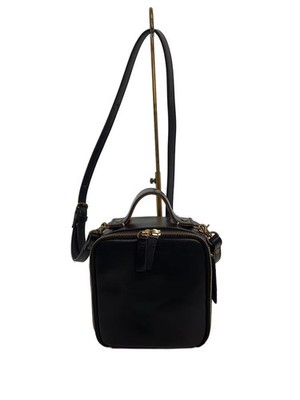 TIDEWAY WOODY HOUSE Shoulder Bag, Leather, Black, Plain