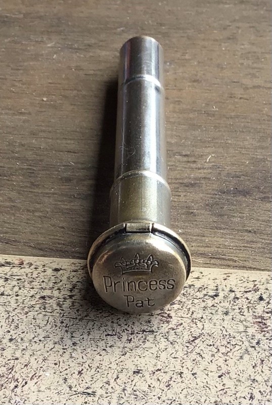 1930's PRINCESS PAT VANITEEN LIP ROUGE & PUSH POWDER DISPENSER