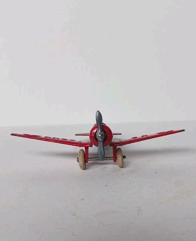 1930's VINTAGE BARCLAY MONOPLANE - SLUSH-MOLD US ARMY - VG OLD TOY AIRPLANE - Image 3 of 4
