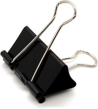 Large Binder Clips 1.6-Inch 24 Pack , Big Paper Clamps Clips for Office
