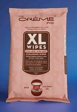 The Creme Shop XL Makeup  Cleansing Wipes Aloe Rose  Coconut Oil 1 Pack
