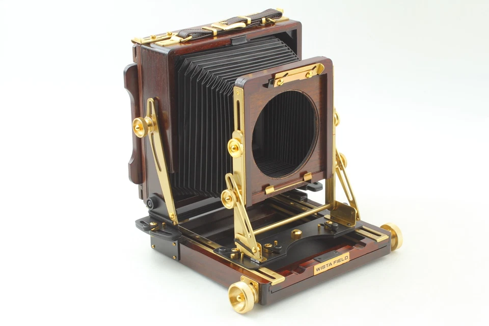 RARE [Unused In Box Late] Wista Field 45DX 4x5 Rose Wood Film Camera From JAPAN - Image 4 of 4