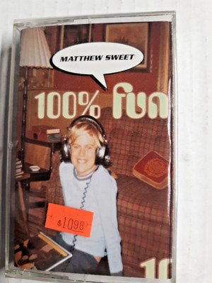 NEW & SEALED...audio cassette...Matthew Sweet...100% Fun