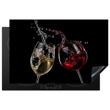 Stove top Cover Ceramic Worktop Protector Mat for Kitchen Heat Resistant - Wine